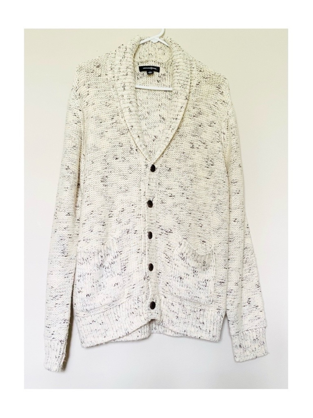 Treasure & Bond Marled Shawl Collar Sz L Cardigan Sweater.
